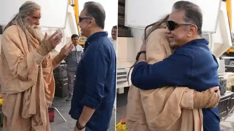 'Kalki 2': Amitabh Bachchan Shares BTS Pictures With Kamal Haasan, Shoot Begins in Hyderabad (See Pics)